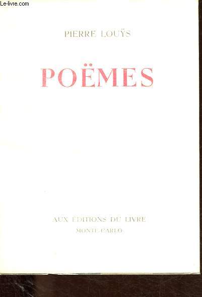 Pomes - Edition numrote exemplaire n901/3000.