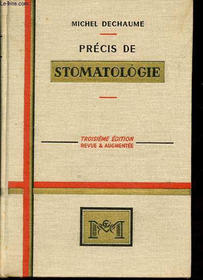 Prcis de stomatologie.