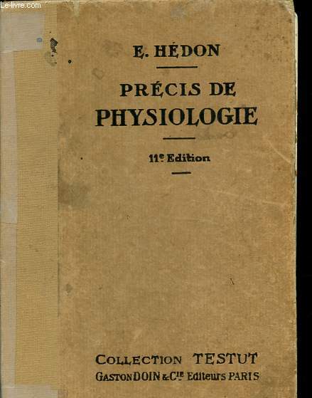 Prcis de physiologie - Collection Testut.