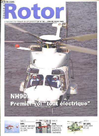Journal Rotor n54 - Premier EC 145 pour la DRF - Government Flying Service - Evalutation de l'EC 225 - Premier vol 