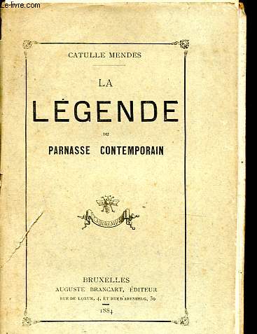 La lgende du parnasse contemporain.