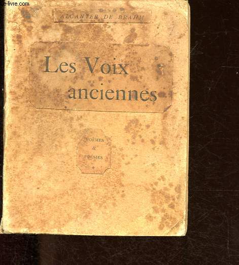 Les Voix anciennes - Edition numrote exemplaire n9 - Visa de l'auteur.