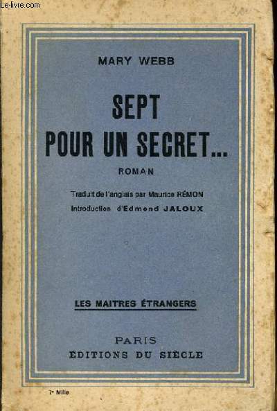 SEPT POUR UN SECRET...