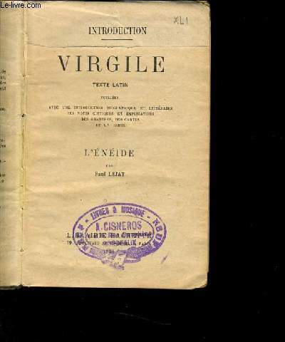 VIRGILE texte latin - L'ENEIDE