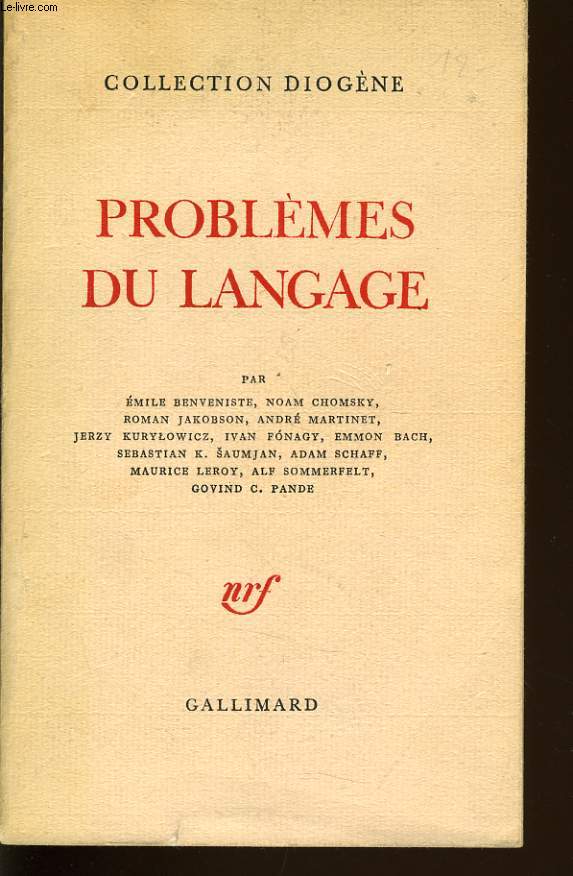 PROBLEME DU LANGAGE