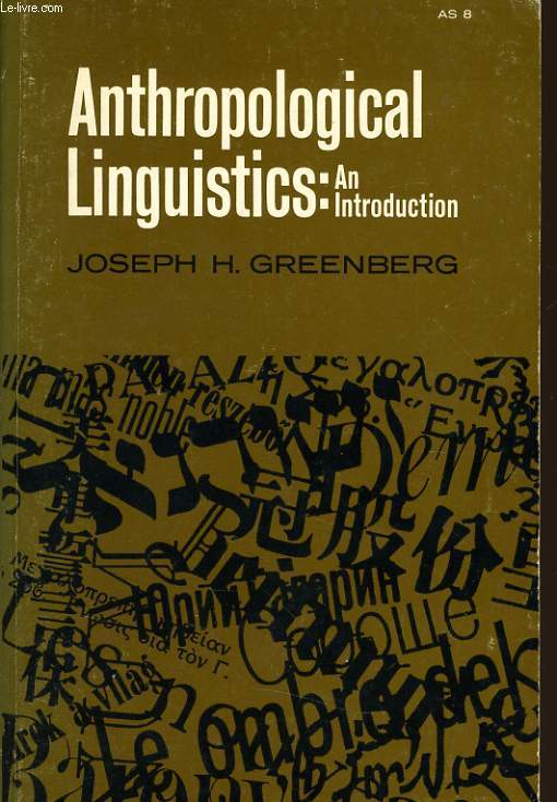 ANTHROPOLOGICAL LINGUISTICS an introduction