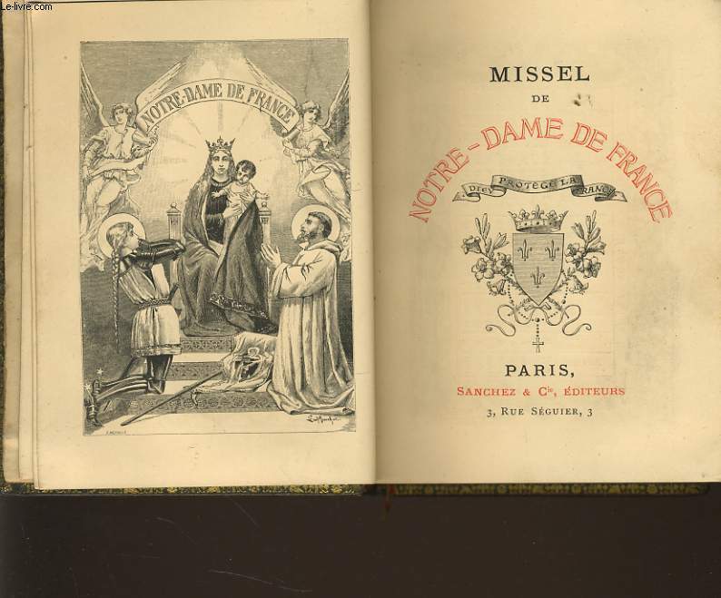 MISSEL DE NOTRE DAME DE FRANCE