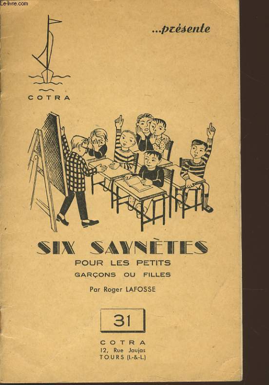 SIX SAYNETES pour les petits garons ou filles
