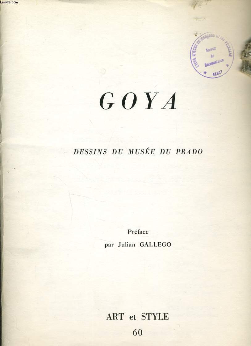 GOYA dssins du muse du Prado