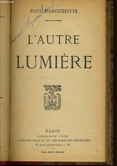 L'AUTRE LUMIERE