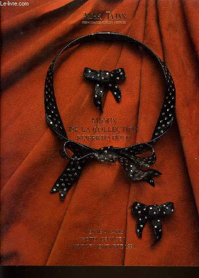CATALOGUE DE VENTE AUX ENCHERES : Bijoux de la collection Roberto Polo le jeudi 7 novembre 1991 à l'hôtel George V