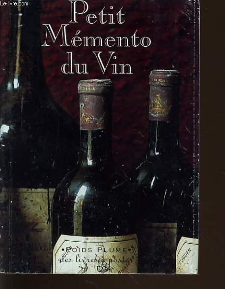 PETIT MEMENTO DU VIN (des livres  poster)