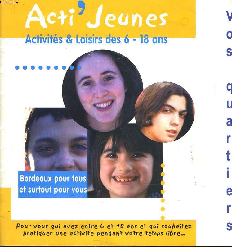 ACTI'JEUNES activits & loisirs des 6-18 ans (brochure)