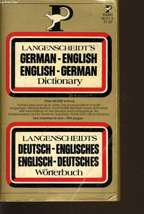 GERMAN ENGLISH - ENGLISH GERMAN dictionary