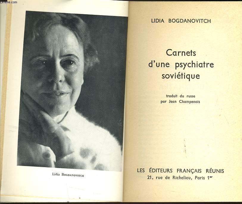 CARNET D'UNE PSYCHIATRE SOVIETIQUE