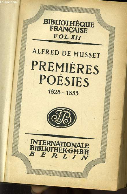PREMIERES POESIES 1828-1833
