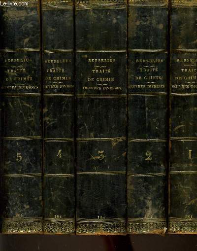 TRAITER DE CHIMIE en 5 volumes