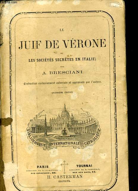 LE JUIF DE VERONE ou les socit secrtes en Italie Tome 1