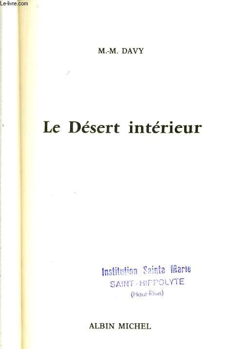 LE DESERT INTERIEUR