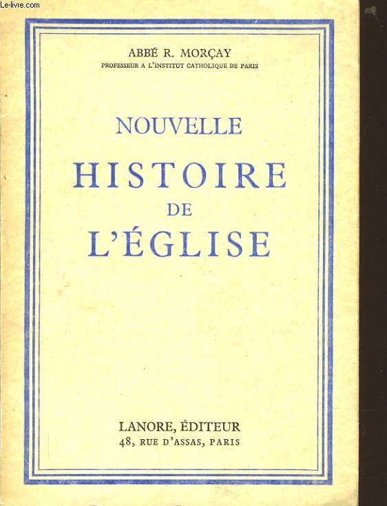 NOUVELLE HISTOIRE DE L'EGLISE