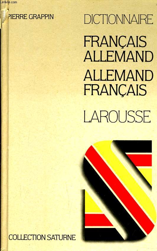DICTIONNAIRE FRANCAIS ALLEMAND / ALLEMAND FRANCAIS