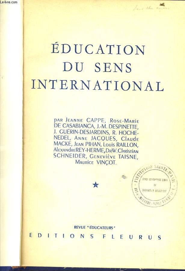 EDUCATION DU SENS INTERNATIONAL