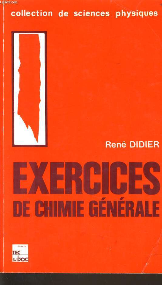 EXERCICES DE CHIMIE GENERALE