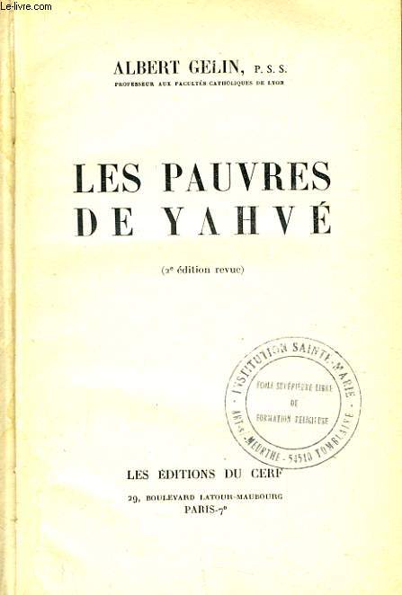 LA PAUVRETE DE YAHVE