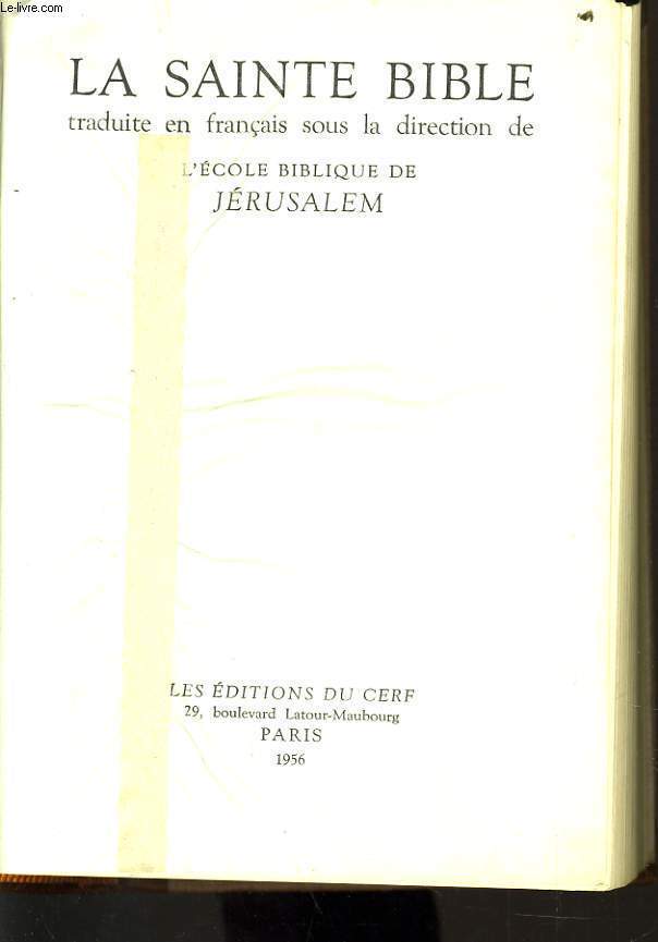LA SAINTE BIBLE