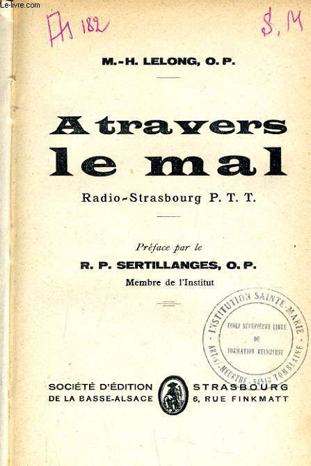 A TRAVERS LE MAL radio strasbourg P.T.T.