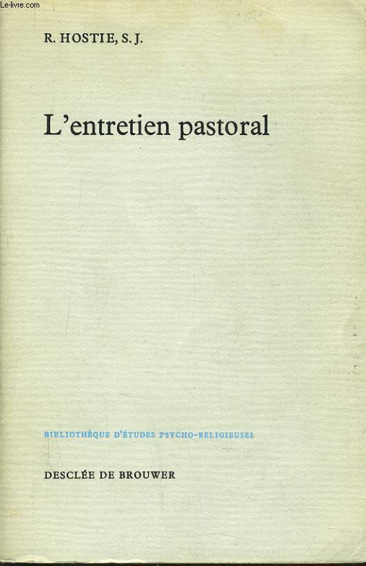 L'ENTRETIEN PASTORAL