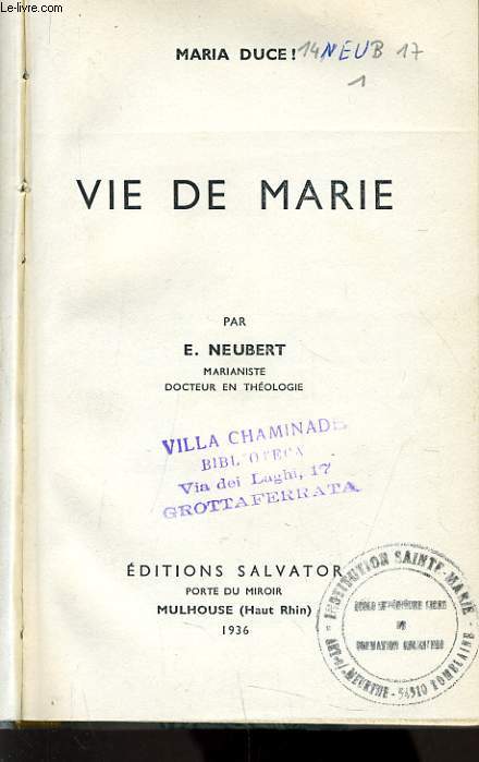 VIE DE MARIE