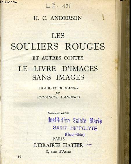 LES SOULIERS ROUGES et autres contes le livre d'images sans images