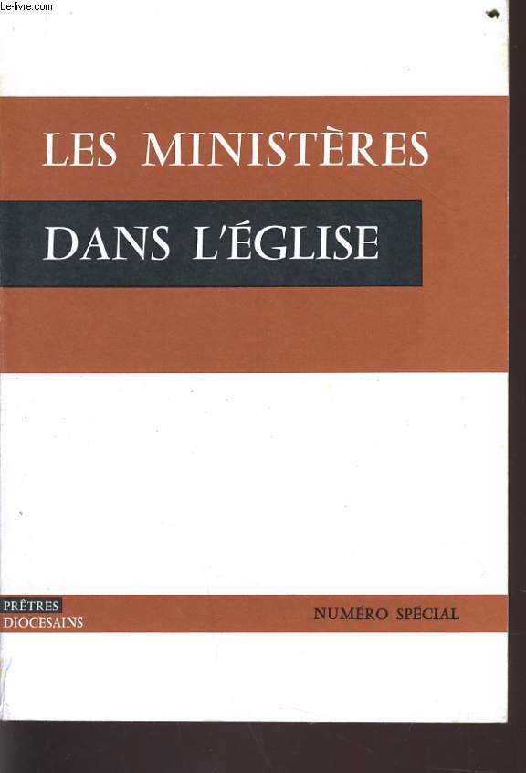 LES MINISTERES DANS L'EGLISE