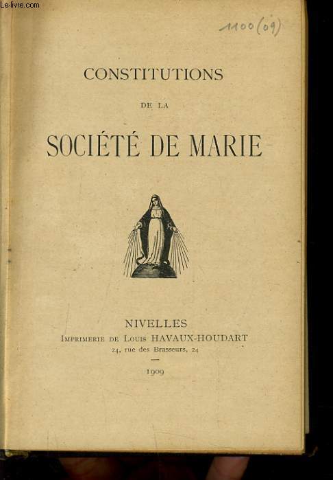 CONSTITUTIONS DE LA SOCIETE DE MARIE