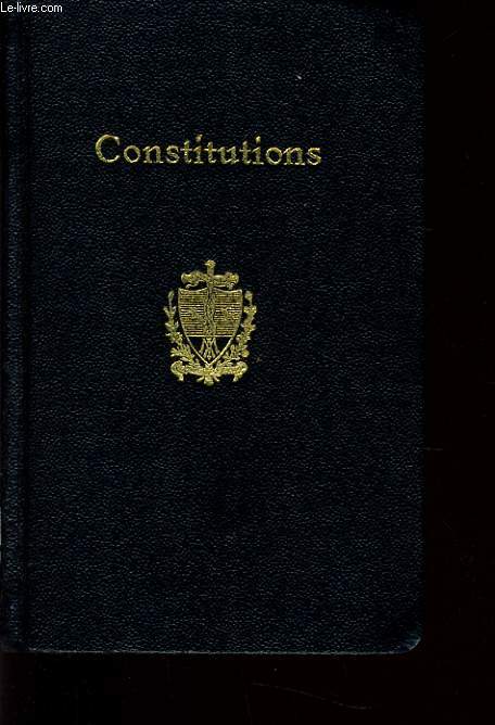 CONSTITUTIONS DE LA SOCIETE DE MARIE