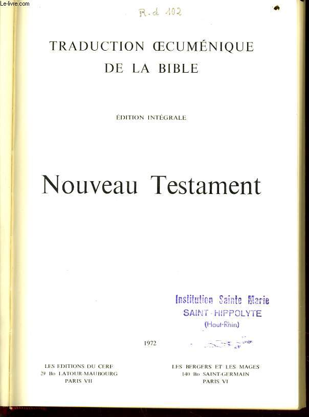 NOUVEAU TESTAMENT