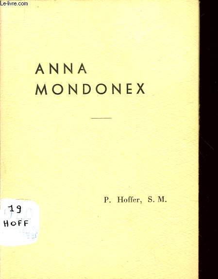 ANNA MONDONEX - P. OFFER - 1955 - Afbeelding 1 van 1
