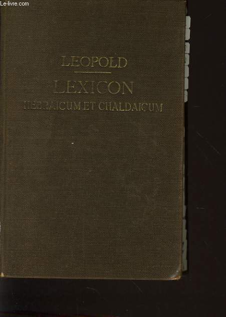 LEXICON HEBRAICUM ET CHALDAICUM