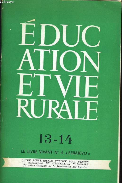 EDUCATION ET VIE RURAL 13-14 le livre vivant n4 