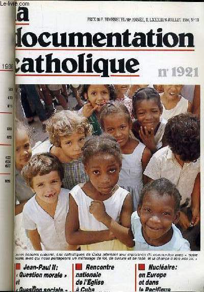 LA DOCUMENTATION CATHOLIQUE n 13 : Jean Paul II 