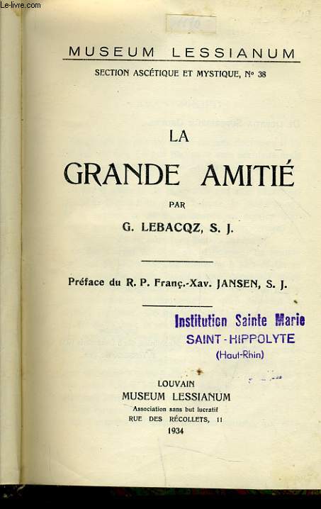 LA GRANDE AMITIE