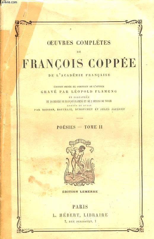 OEUVRE COMPLETE DE FRANCOIS COPPE tome 2 - Posies