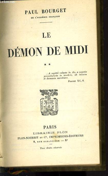 LE DEMON DE MIDI tome 2
