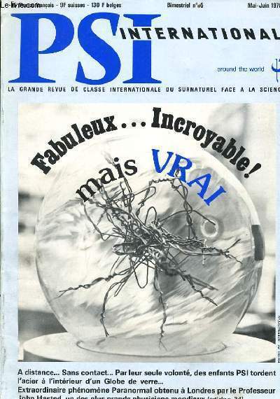 PSI INTERNATIONAL n5 : Fabuleux... Incroyable mais Vrai