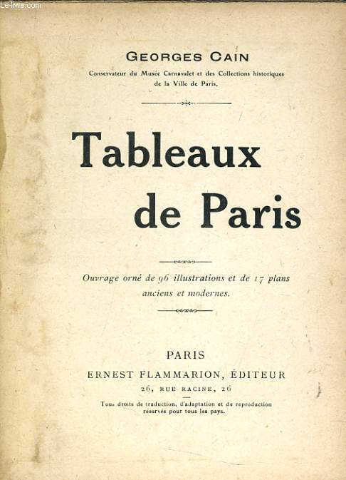 TABLEAUX DE PARIS
