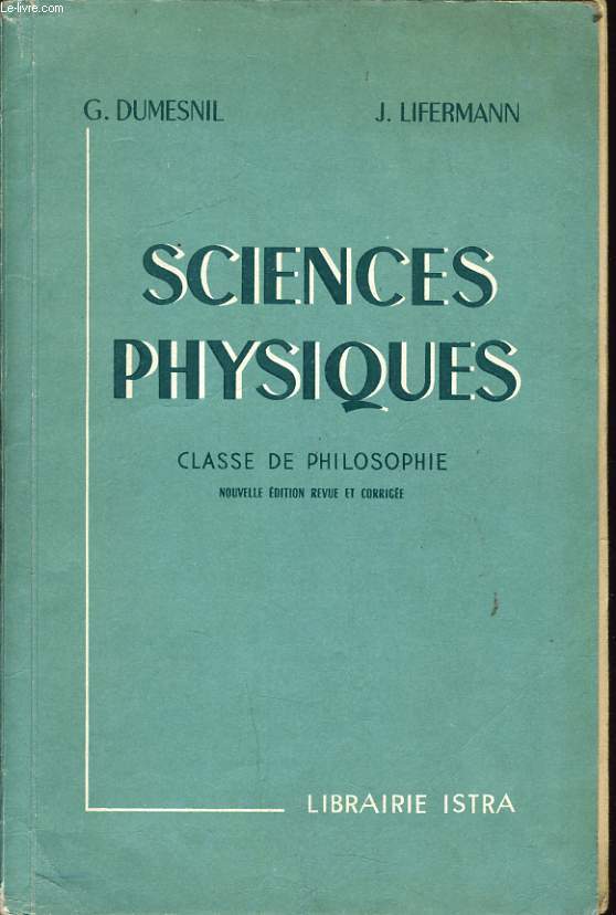 SCIENCES PHYSIQUES classe de philosophie