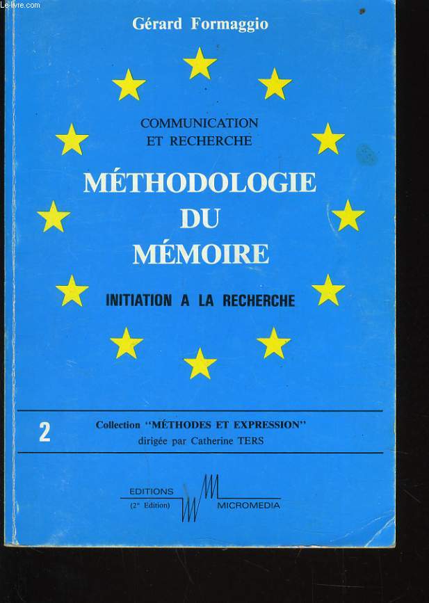 METHODOLOGIE DU MEMOIRE initation  la recherche