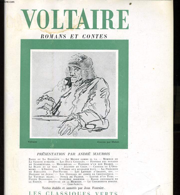 VOLTAIRE romans et contes