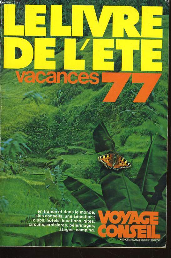 LE LIVRE DE L'ETE vacance 1977